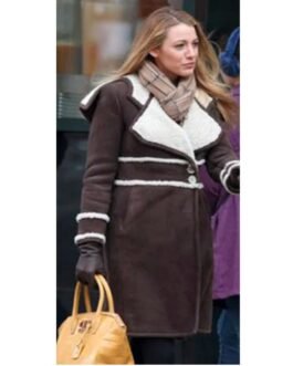 Brown Amanda Holden Suede Leather Coat