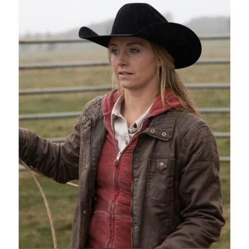 Amber Marshall Heartland Season 13 Cotton Jacket - Image 6