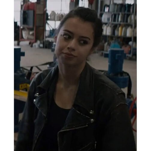 The Ice Road Amber Midthunder Leather Jacket - Image 8