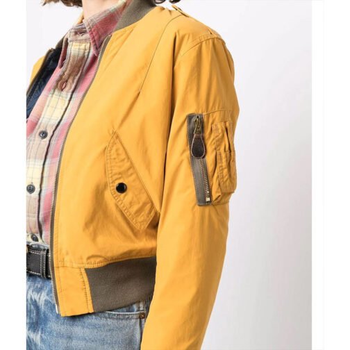 Amrit Kaur The Sex Lives of College Girls Yellow Bomber Jacket - Image 6