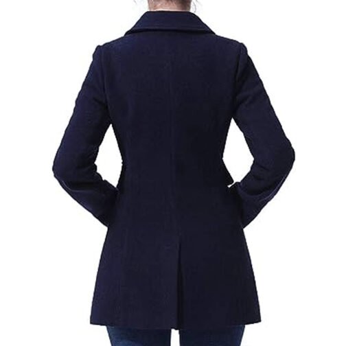 Women’s Amy Toggle Navy Coat - Image 3