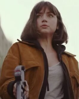 The Gray Man Ana De Armas Brown Cropped Jacket