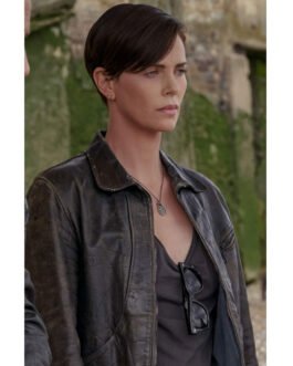 The Old Guard Charlize Theron Brown Leather Jacket