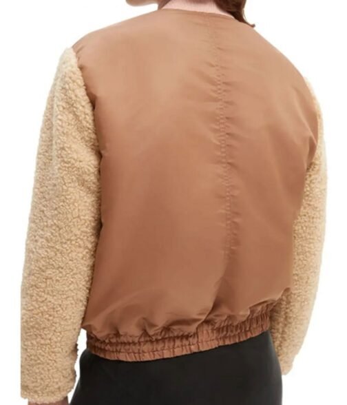 Annaleigh Ashford B Positive Season 02 Bomber Brown Jacket - Image 3