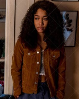 The Midnight Club Annarah Cymone Brown Cotton Jacket
