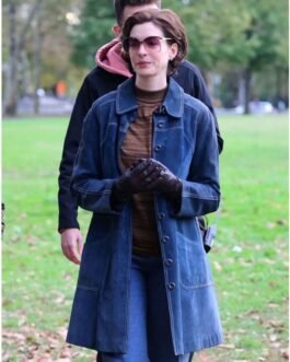 Armageddon Time Anne Hathaway Denim Blue Coat