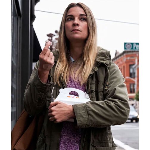 Kevin Can F**k Himself Annie Murphy Green Jacket - Image 9