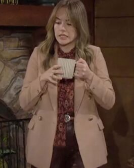 The Bold and The Beautiful Annika Noelle Camel Brown Blazer