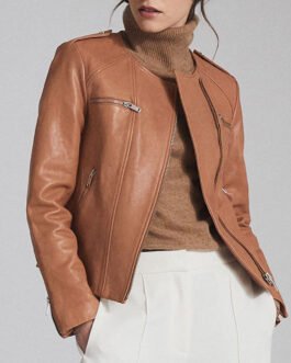 Arianne Zucker Days of Our Lives Brown Leather Jacket