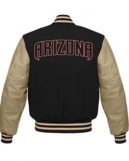 Arizona Diamondbacks MLB Black Letterman Jacket