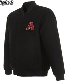 Varsity Arizona Diamondbacks Black Wool Jacket