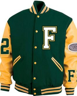 ASAP Ferg Floor II Seats Green and Yellow Letterman Jacket