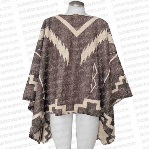 A Rainy Day in New York Elle Fanning Brown Poncho