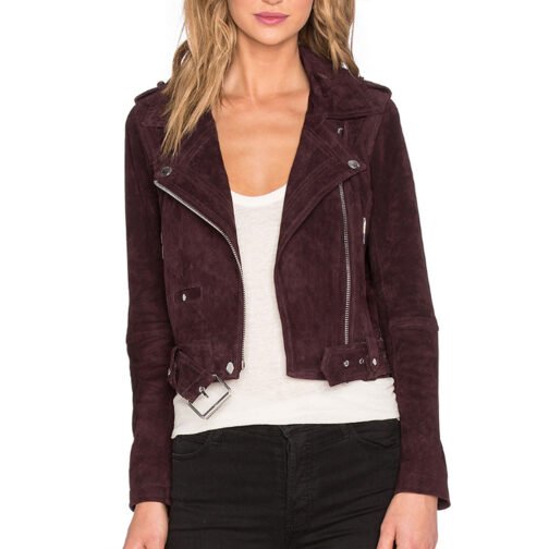 Pretty Little Liars S07 Ashley Benson Brown Suede Jacket - Image 5
