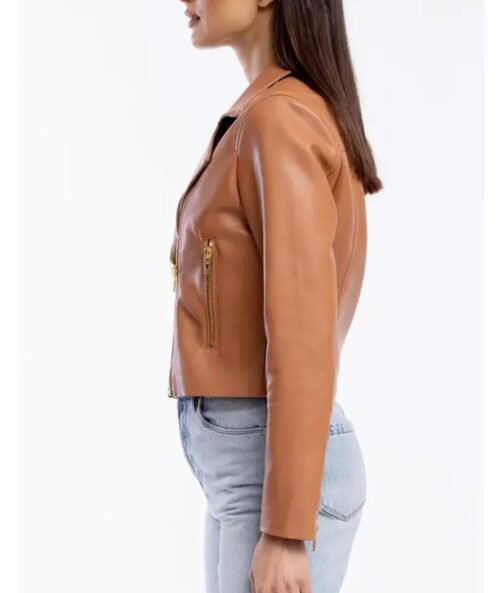 Average Joe Ashley Olivia Fisher Leather Jacket - Image 6