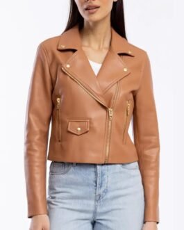 Average Joe Ashley Olivia Fisher Leather Jacket