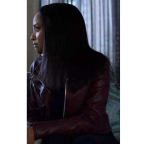 Supergirl Season 6 Azie Tesfai Leather Jacket - Image 4