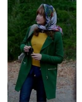 Bates Motel S03 Olivia Cooke Green Coat