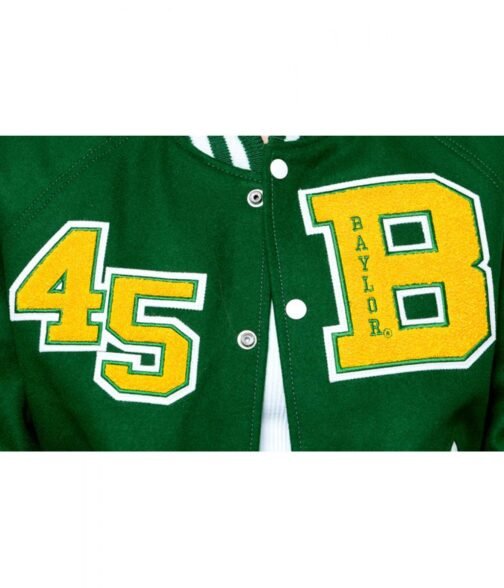 Baylor Collegiate University Green and White Jacket - Image 4