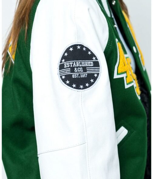 Baylor Collegiate University Green and White Jacket - Image 5