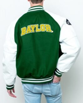 Baylor Collegiate University Green and White Jacket