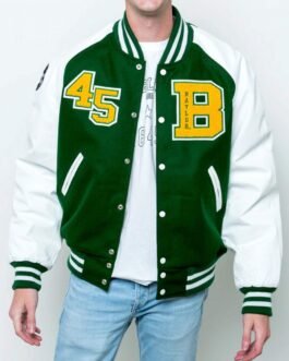 Baylor Collegiate University Green and White Jacket