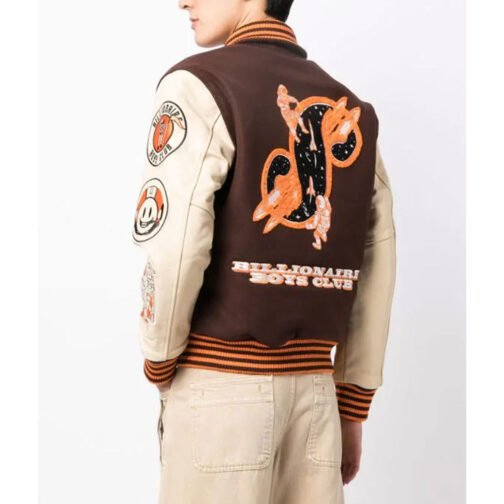 BBC Logo-Embroidery Varsity Bomber Jacket - Image 2