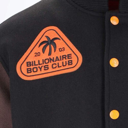 BBC Patch-detailed Button-Up Varsity Jacket - Image 8
