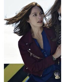Beauty and the Beast Kristin Kreuk Burgundy Jacket