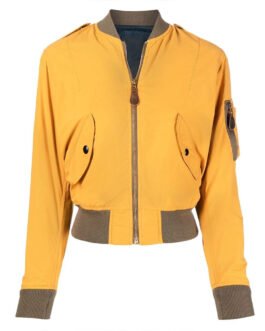 Amrit Kaur The Sex Lives of College Girls Yellow Bomber Jacket
