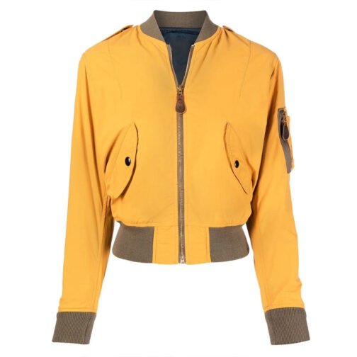 Amrit Kaur The Sex Lives of College Girls Yellow Bomber Jacket