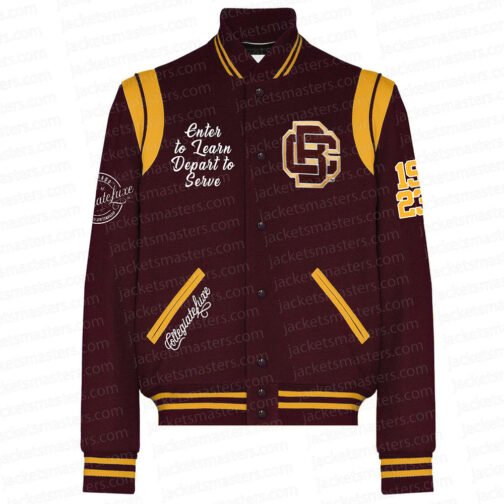 Bethune Cookman Brown Varsity Wool Jacket
