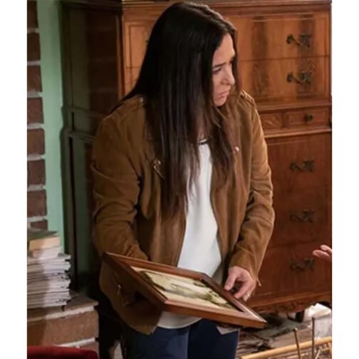 Better Things S05 Pamela Adlon Suede Jacket - Image 6
