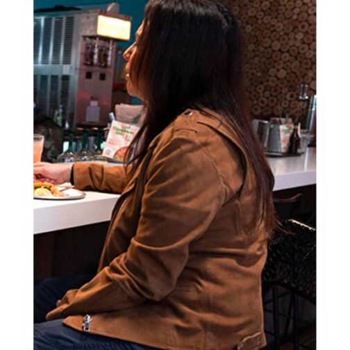 Better Things S05 Pamela Adlon Suede Jacket - Image 7