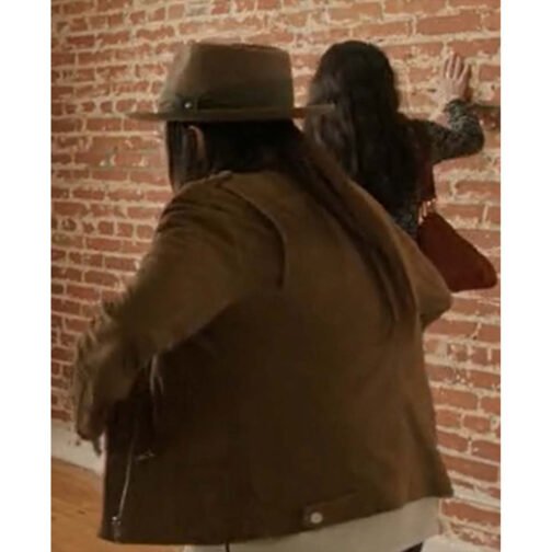 Better Things S05 Pamela Adlon Suede Jacket - Image 8