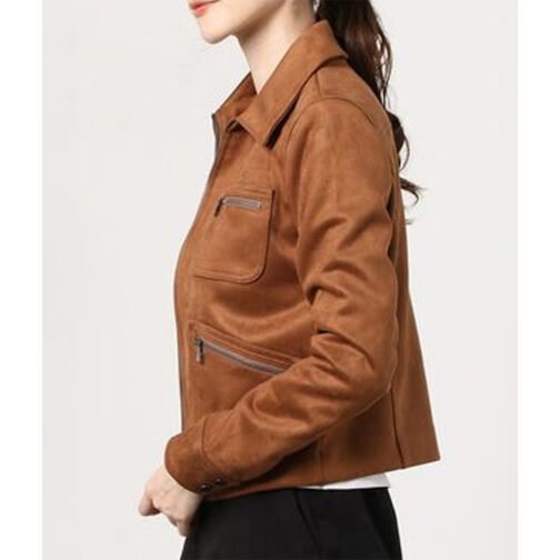 Big Sky Jesse James Keitel Brown Suede Jacket - Image 4