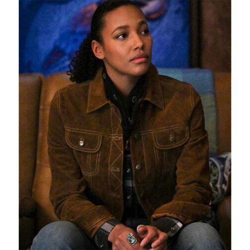 Big Sky Kylie Bunbury Suede Leather Jacket - Image 2