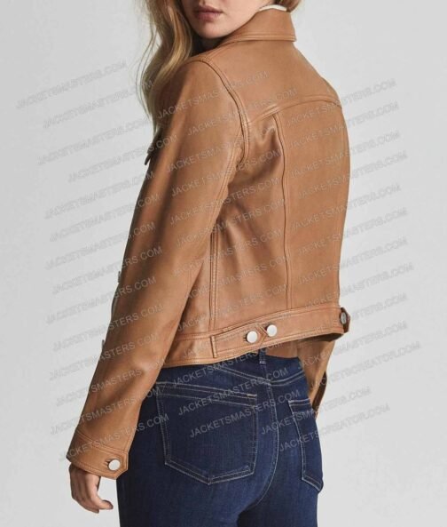 Big Sky Season 3 Katheryn Winnick Brown Jacket - Image 3