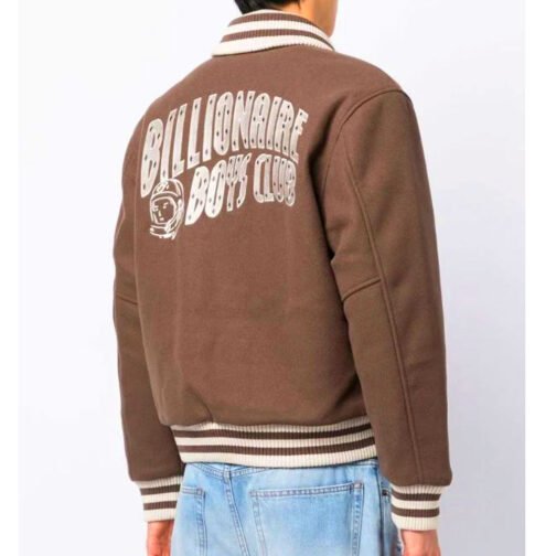 Billionaire Boys Club Astro Brown Varsity Wool Jacket - Image 5
