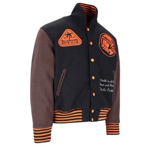 BBC Patch-detailed Button-Up Varsity Jacket - Image 6