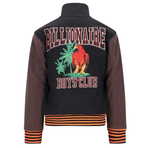 BBC Patch-detailed Button-Up Varsity Jacket - Image 4