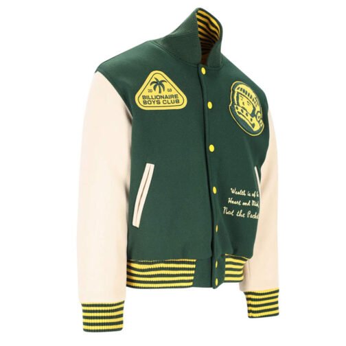BBC Patch-detailed Button-Up Varsity Jacket - Image 5