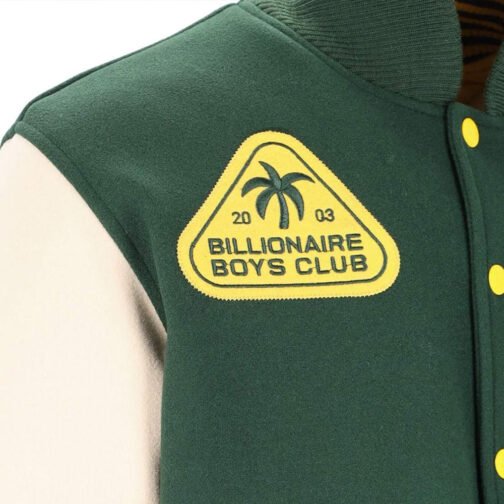 BBC Patch-detailed Button-Up Varsity Jacket - Image 9