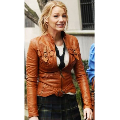 Gossip Girl Blake Lively Leather Jacket - Image 4