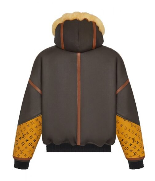 Mary J Blige Power Book Aviator Leather Jacket - Image 4