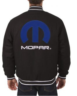 Varsity Mopar Black Wool Jacket