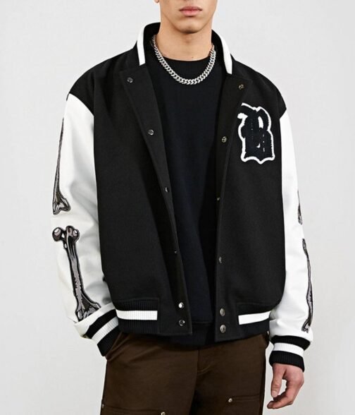 Varsity Boneless Bones Letterman Jacket - Image 5