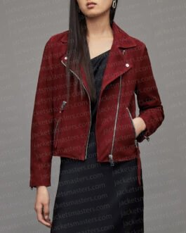 The Vampire Diaries Kat Graham Burgundy Jacket