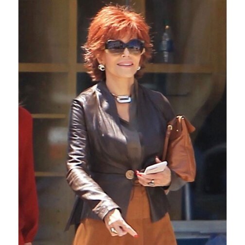 Book Club Jane Fonda Leather Jacket - Image 4
