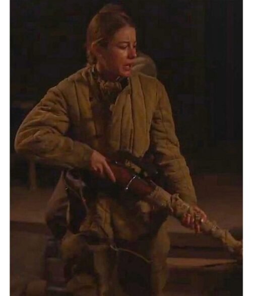 Charlotte Vega Burial Brown Jacket - Image 6